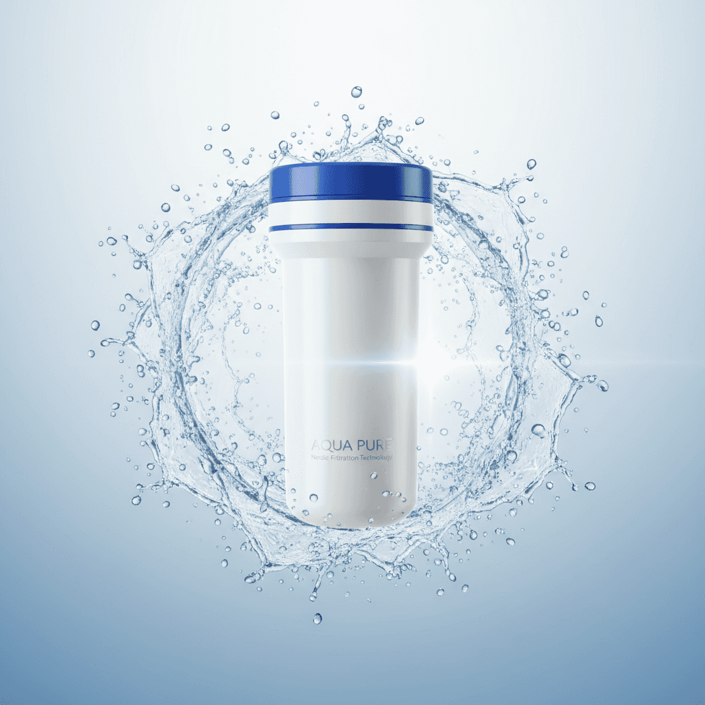 Renaqua water filter with water splash